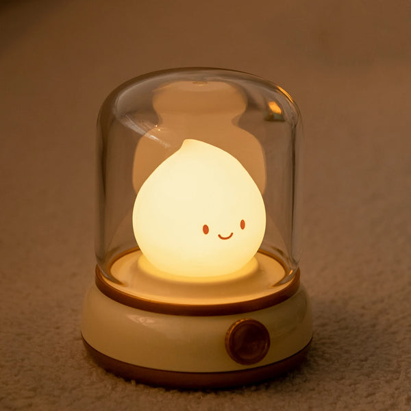 Cute and Creative Mini LED Desk Lamp USB Rechargeable Portable Cartoon Lamp