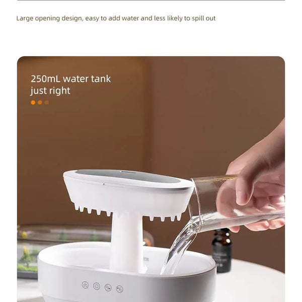 Air Humidifier with Colorful Light, White Noise, Essential Oil Diffuser, Ultrasonic Home Fragrance Diffuser