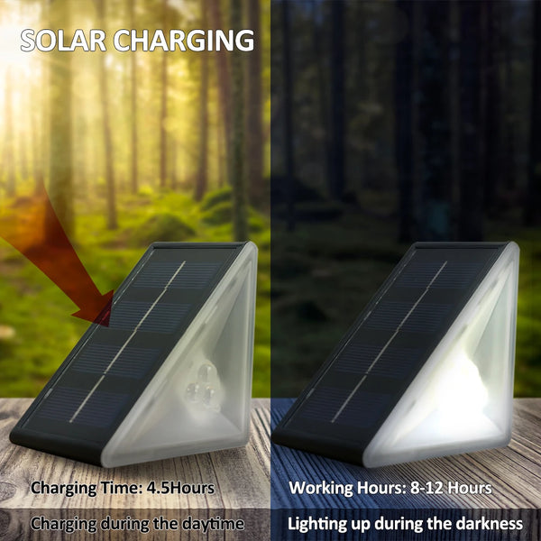 Solar outdoor step lights