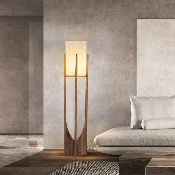 Nordic wooden floor lamps