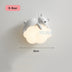 Romantic wall lamps in the shape of a rabbit and a bear, moon