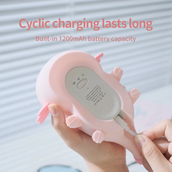 cute axolotl salamander silicone lamp