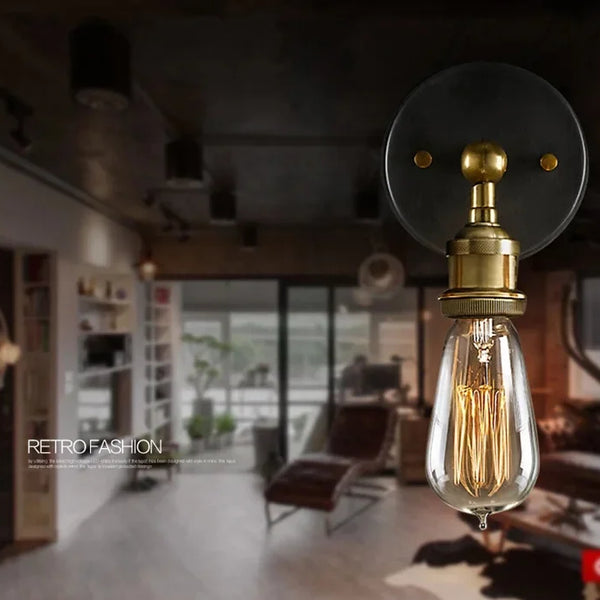 American single head wall lamp, retro industrial style
