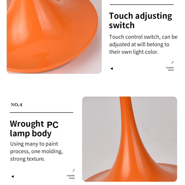 Decorative bedside lamp of the bedroom