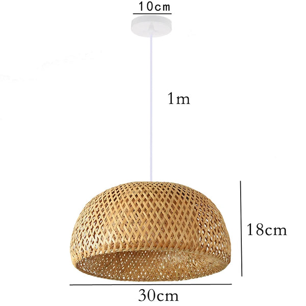Chinese style hand-knitted bamboo pendant lights