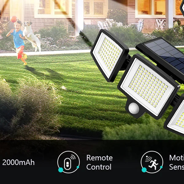 IP65 Waterproof Outdoor Solar Light, 210LED 2500LM Motion Sensor Security Light for Porch, Garage, Yard Entrance, Patio