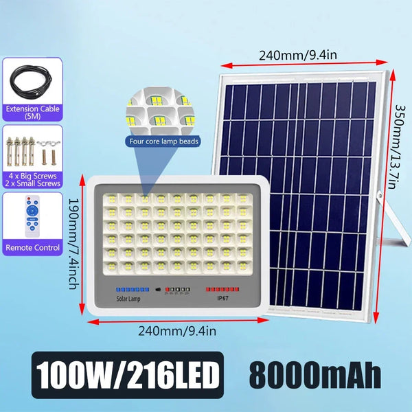 600LED Solar Motion Sensor Light β Super Bright, Waterproof Outdoor Spotlight for Garden & Yard