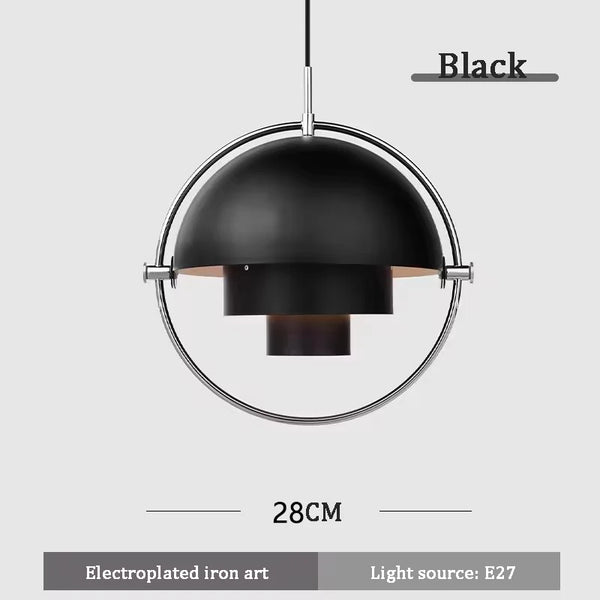 Polished Wrought Iron LED Dining Table Chandeliers