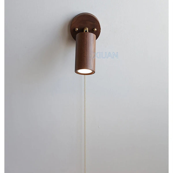 Walnut wood color lamps, Japanese solid wood