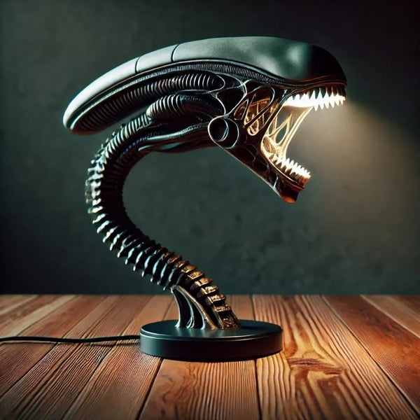 Alien Lamp Stand Futuristic Resin Home Decor