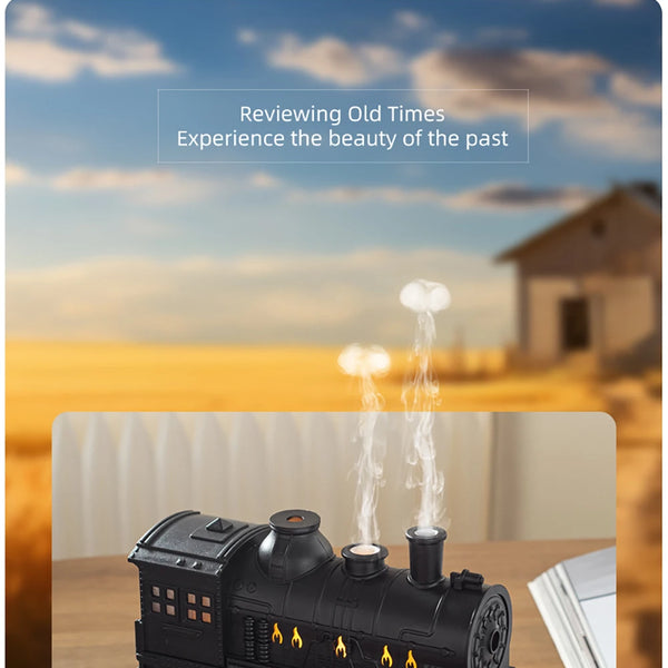 Air humidifier for model train, remote control