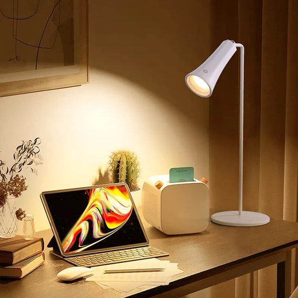USB Rechargeable LED Magnetic Table Lamp with Dimmable Dimmer
