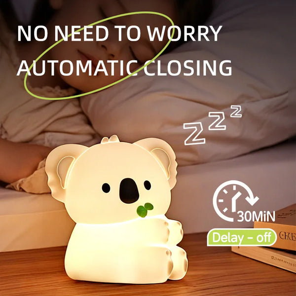 cute koala silicone lamp