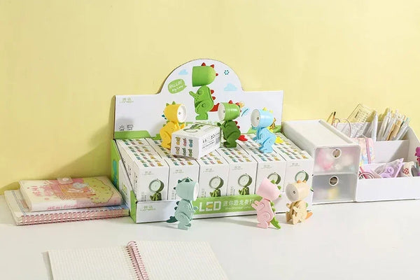 Mini Foldable Magnetic Dinosaur Night Light Battery Operated LED Lamp