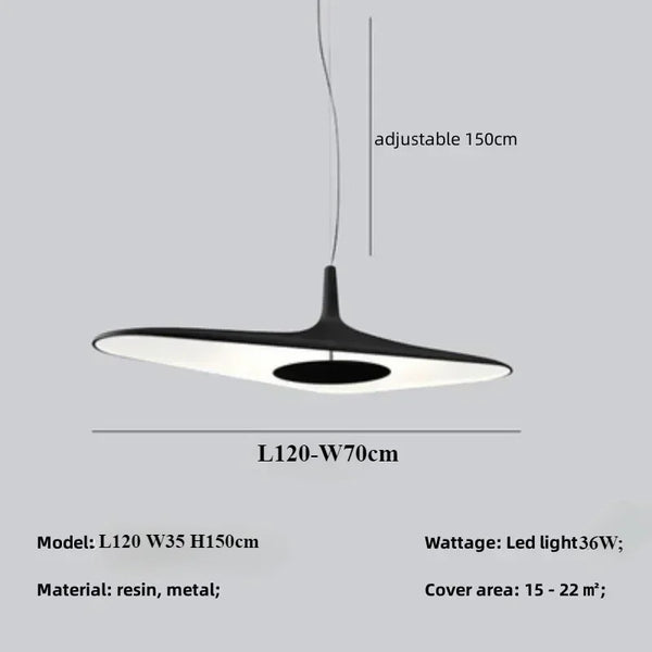 Nordic style modern pendant light irregular resin LED lamp