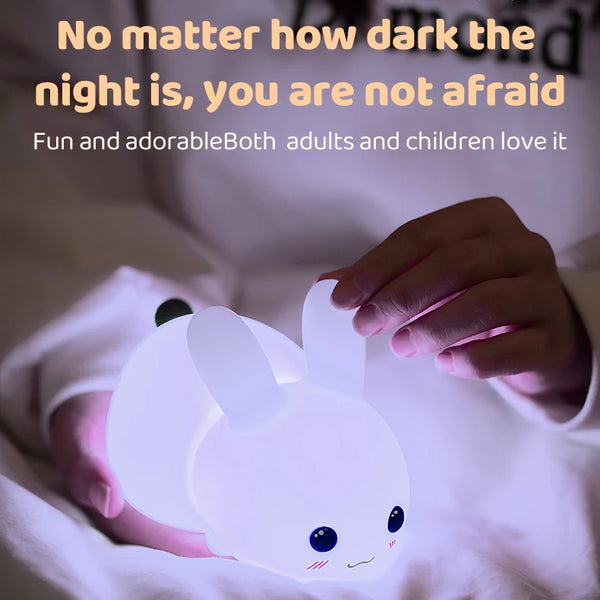 Cute Bunny silicone lamp