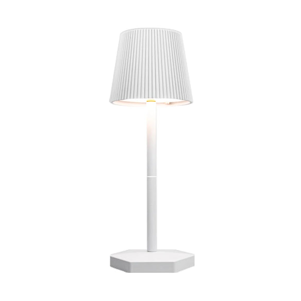 Rechargeable LED table lamp with touch switch and 3 levels of dimmable intensity.