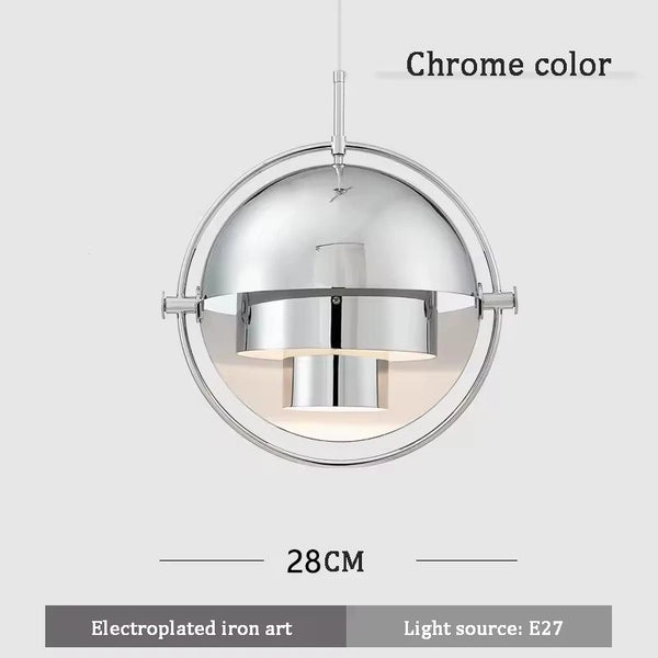 Polished Wrought Iron LED Dining Table Chandeliers