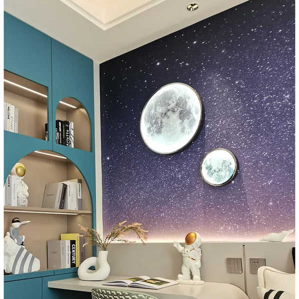 Minimalist moon wall lamp
