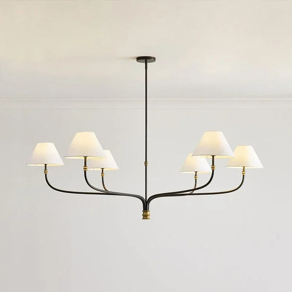 Decorative LED fabric ceiling light