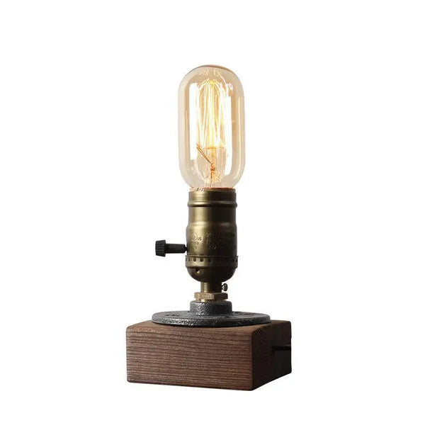 Retro water pipe table lamp