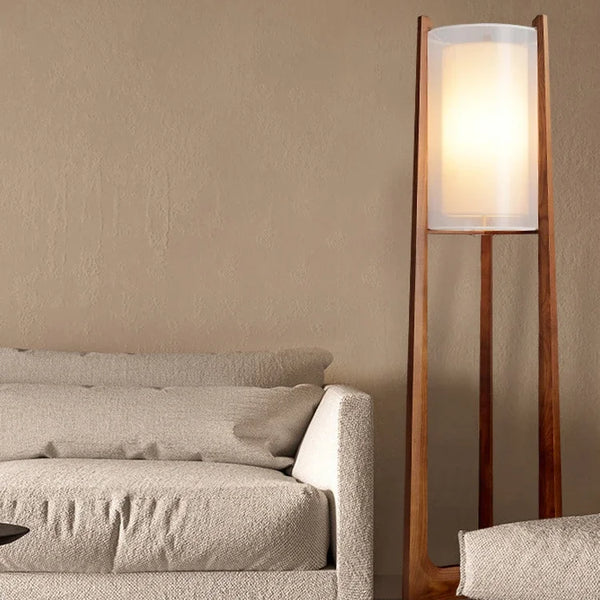 Modern Japanese fabric floor lamp