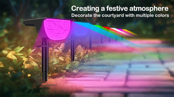 72/68 LED Solar Flood Lights Outdoor IP65 Waterproof 3 Modes Solar Garden Light Outdoo