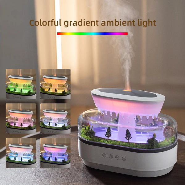 Air Humidifier with Colorful Light, White Noise, Essential Oil Diffuser, Ultrasonic Home Fragrance Diffuser