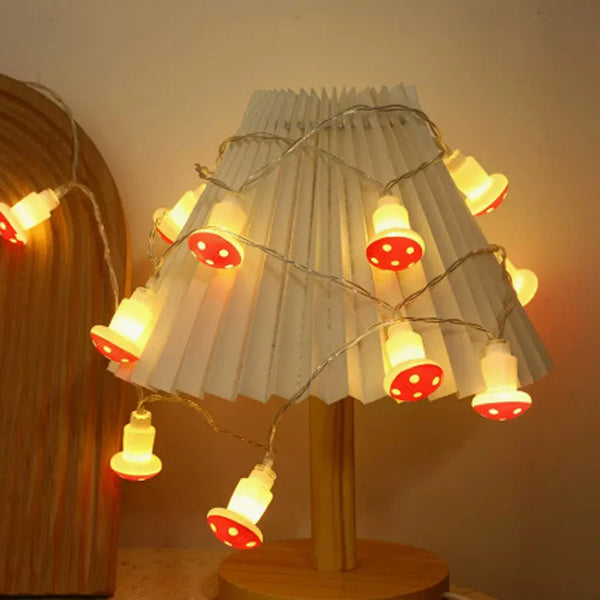 Mushroom LED fairy lights