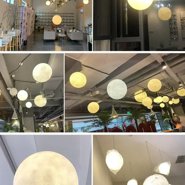 Nordic minimalist style pendant lights moon lamps