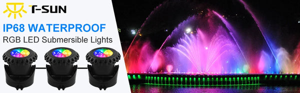 2/3/4/5PCS RGB Solar LED Underwater Lights – IP68 Waterproof Landscape Spotlights for Pool & Garden
