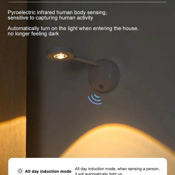 Wireless motion sensor night light