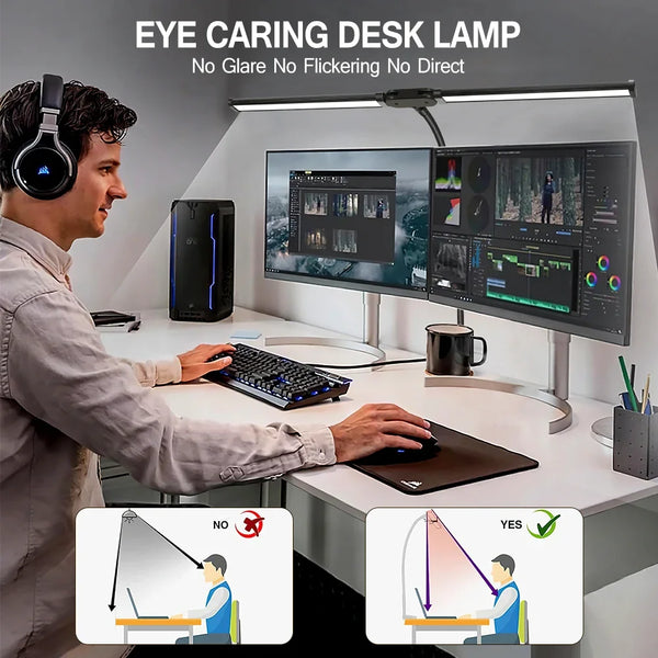 LED desk lamp for PC monitor