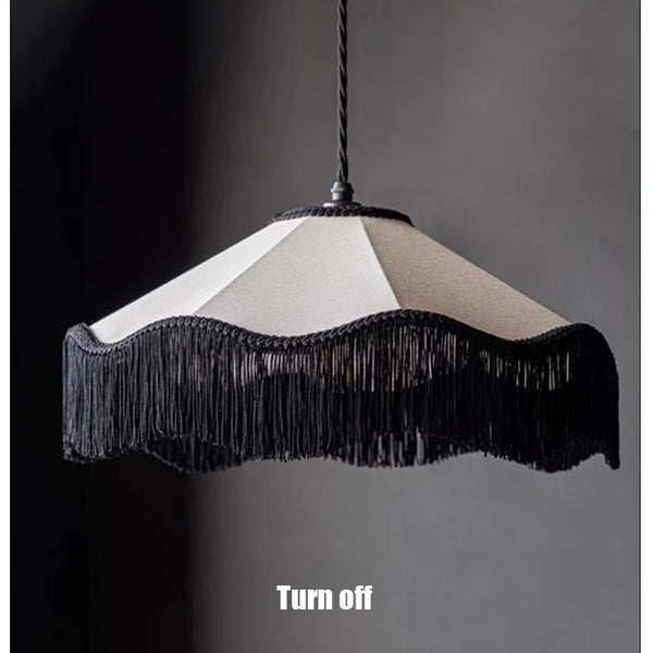 Modern Japanese Wabi Sabi fabric chandelier,