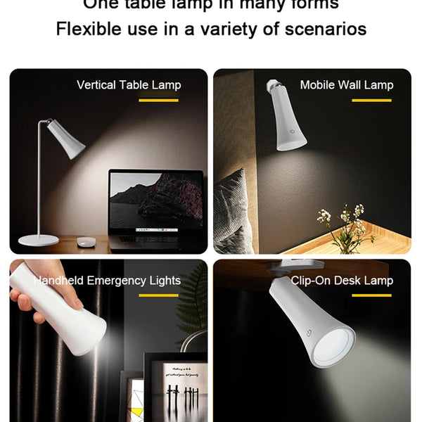 USB Rechargeable LED Magnetic Table Lamp with Dimmable Dimmer