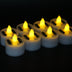 Flameless, Waterproof, Rechargeable Outdoor Solar Tea Light Candles