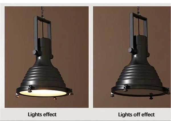 Nordic, retro, industrial, nostalgic LED pendant light
