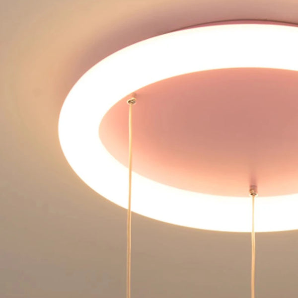 Cloud-shaped unicorn chandelier