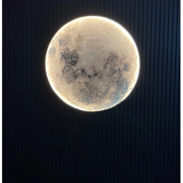 Minimalist moon wall lamp