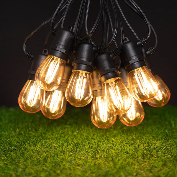 6-Pack S14 LED Edison Bulbs – 2W 12V DC, E27, Vintage Low Voltage