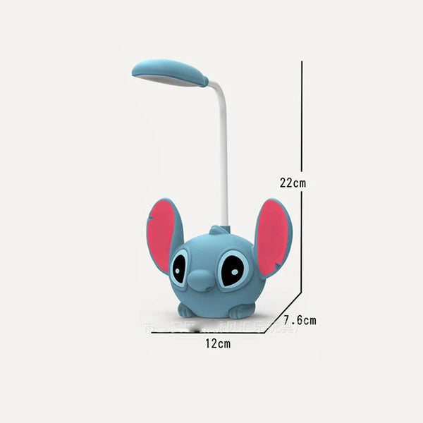 Lilo & Stitch LED Desk Lamp with Pencil Sharpener, USB Rechargeabl
