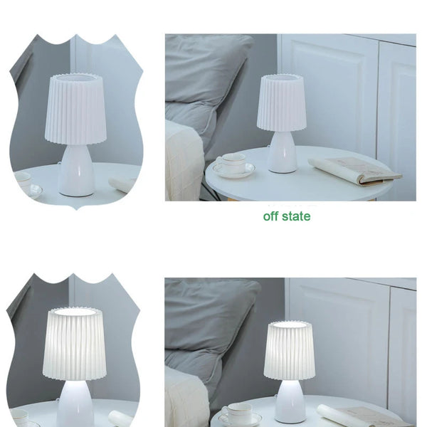 Ceramic night light with milkshake effect