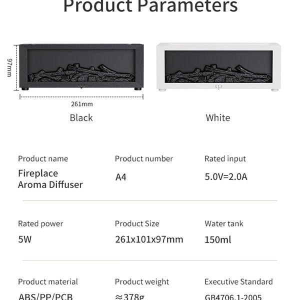 Home Aroma Humidifier, Automatic Fragrance Diffuser with LED Light and Remote Control