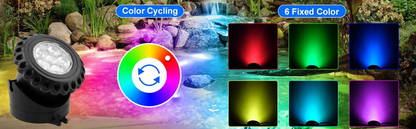 2/3/4/5PCS RGB Solar LED Underwater Lights – IP68 Waterproof Landscape Spotlights for Pool & Garden