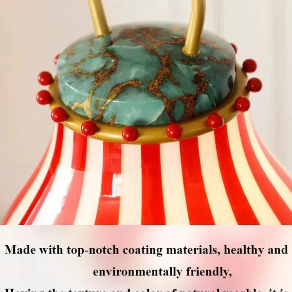 Modern circus style pendant light, glass, with LED light, Nordic style