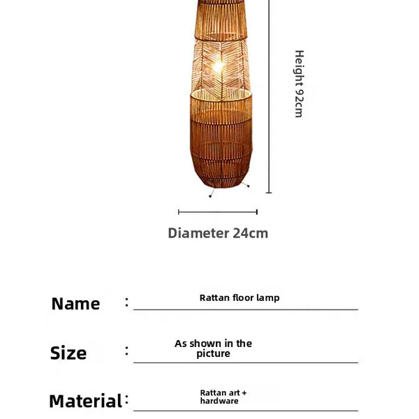 Wabi Sand Wind floor lamp, Japanese creative personality