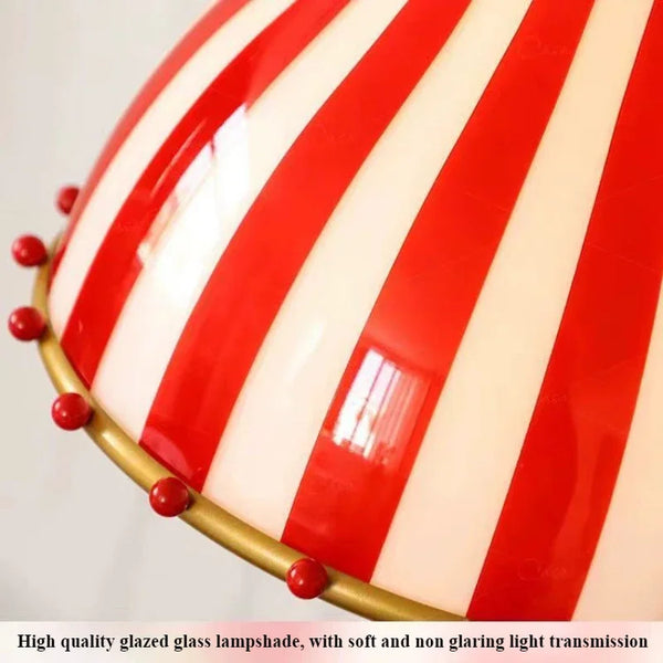 Modern circus style pendant light, glass, with LED light, Nordic style