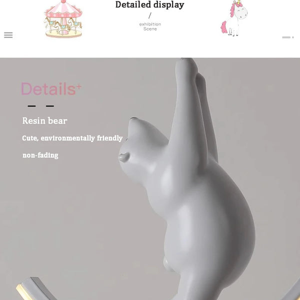 LED chandeliers with cute animals