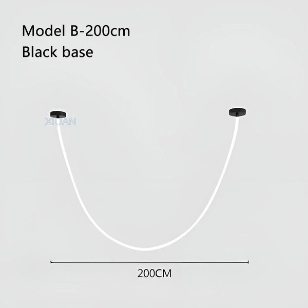 Modern chandelier with 360-degree lighting