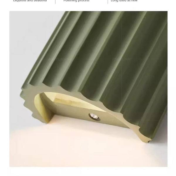 Nordic minimalist resin LED wall light